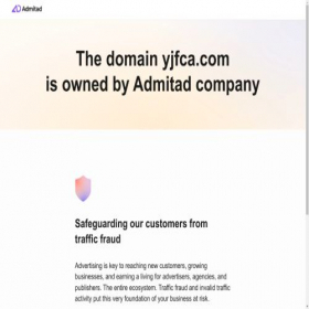 Скриншот главной страницы сайта yjfca.com