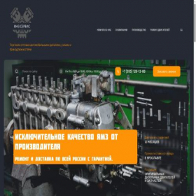 Скриншот главной страницы сайта ymzservis1.ru