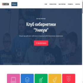 Скриншот главной страницы сайта ynicym.ru