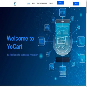 Скриншот главной страницы сайта yo-cart.com