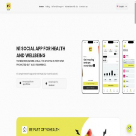 Скриншот главной страницы сайта yohealth.com