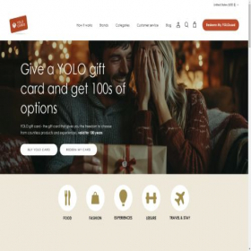 Скриншот главной страницы сайта yolo.cards