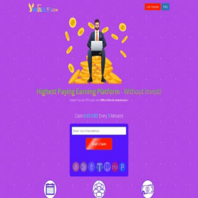 Скриншот главной страницы сайта yoofaucet.com
