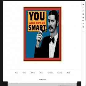 Скриншот главной страницы сайта youarenotsosmart.com