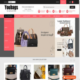 Скриншот главной страницы сайта youbags.ru