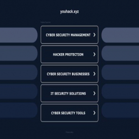 Скриншот главной страницы сайта youhack.xyz