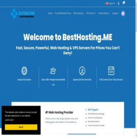 Скриншот главной страницы сайта youhosting.us