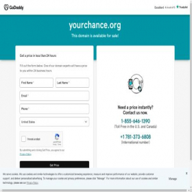 Скриншот главной страницы сайта yourchance.org