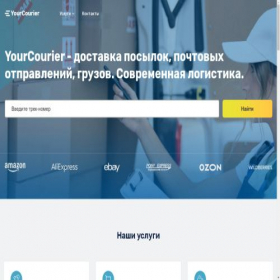 Скриншот главной страницы сайта yourcourier.pro