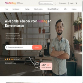 Скриншот главной страницы сайта yourhosting.nl