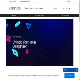 Скриншот главной страницы сайта yourtechvip.com