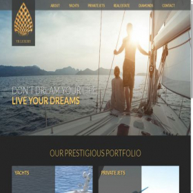 Скриншот главной страницы сайта yr-luxury.com
