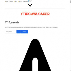 Скриншот главной страницы сайта yt1downloader.com
