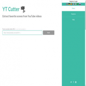 Скриншот главной страницы сайта ytcutter.link
