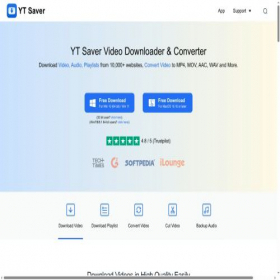 Скриншот главной страницы сайта ytsaver.net