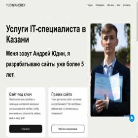 Скриншот главной страницы сайта yudinteam.ru