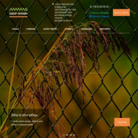 Скриншот главной страницы сайта zabor-online.ru