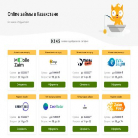 Скриншот главной страницы сайта zaem-kredits.online