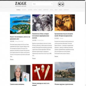 Скриншот главной страницы сайта zagge.ru