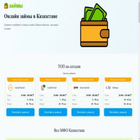 Скриншот главной страницы сайта zaim-bystro24.online