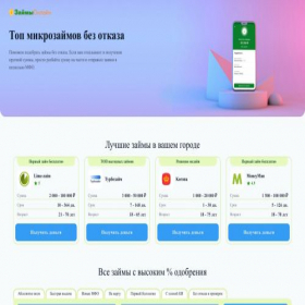 Скриншот главной страницы сайта zaim-nnovgorod.online