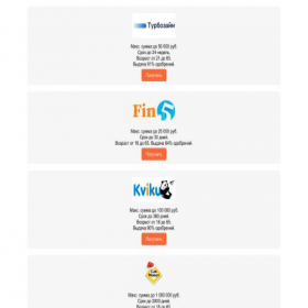 Скриншот главной страницы сайта zaim16top.online