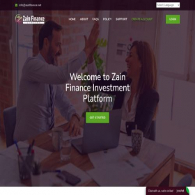 Скриншот главной страницы сайта zainfinance.net