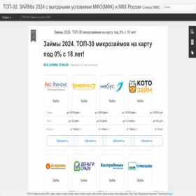 Скриншот главной страницы сайта zajm2024.blogspot.com