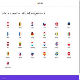 Скриншот главной страницы сайта zalando.com