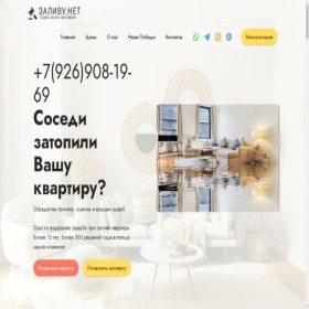 Скриншот главной страницы сайта zalivu.net