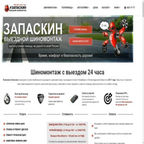 Скриншот главной страницы сайта zapaskin24.ru