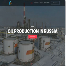 Скриншот главной страницы сайта zarubezhneftegaz.ru