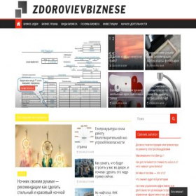 Скриншот главной страницы сайта zdorovievbiznese.ru