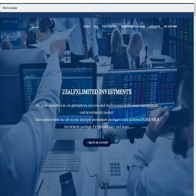 Скриншот главной страницы сайта zealfxlimited.com