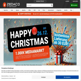 Скриншот главной страницы сайта zedaco.de