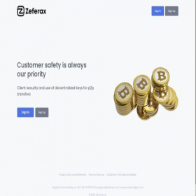 Скриншот главной страницы сайта zeferax.com