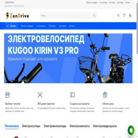 Скриншот главной страницы сайта zendrive.ru