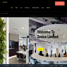 Скриншот главной страницы сайта zenicoltd.com