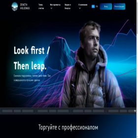Скриншот главной страницы сайта zenithholdings.pro