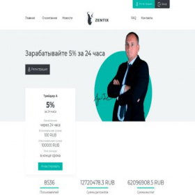 Скриншот главной страницы сайта zentix.pro