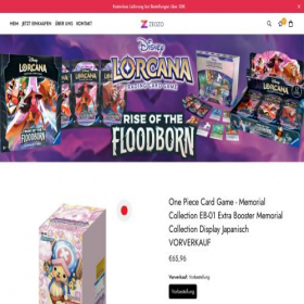 Скриншот главной страницы сайта zeoozo.myshopify.com