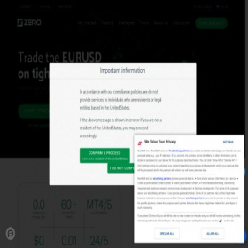 Скриншот главной страницы сайта zeromarkets.com