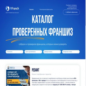 Скриншот главной страницы сайта zfranch.pro