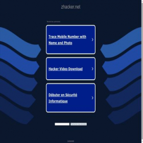 Скриншот главной страницы сайта zhacker.net