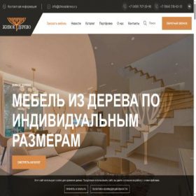 Скриншот главной страницы сайта zhivoederevo.ru