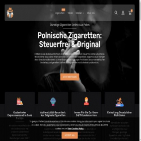 Скриншот главной страницы сайта zigaretten-bestellen.net