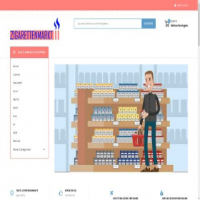 Скриншот главной страницы сайта zigarettenmarkt.com