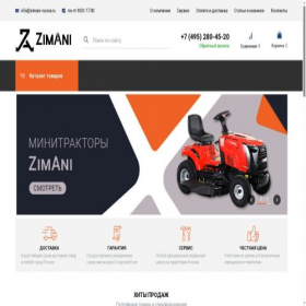 Скриншот главной страницы сайта zim-russia.ru
