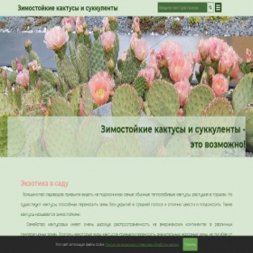 Скриншот главной страницы сайта zimostoikykaktus.ru