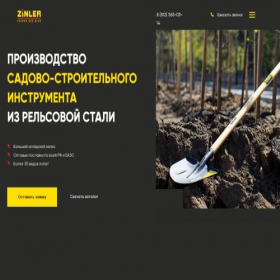 Скриншот главной страницы сайта zinler.ru